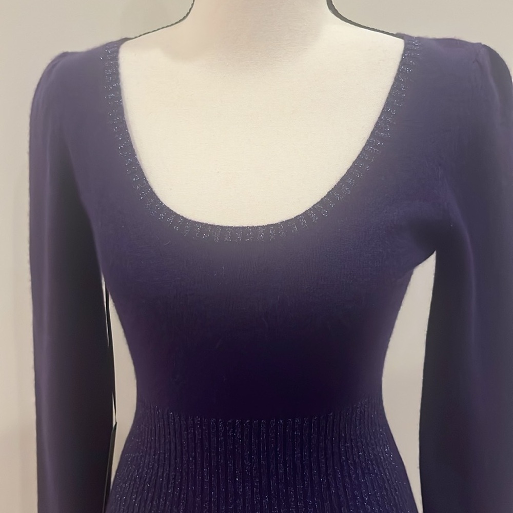 Bebe Purple Cashmere Sweater - Picture 4 of 14